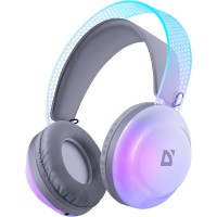 Bluetooth-гарнитура (наушники с микрофоном) Defender FreeMotion B651 RGB, белая Bluetooth-гарнитура (наушники с микрофоном) Defender FreeMotion B651 RGB, белая