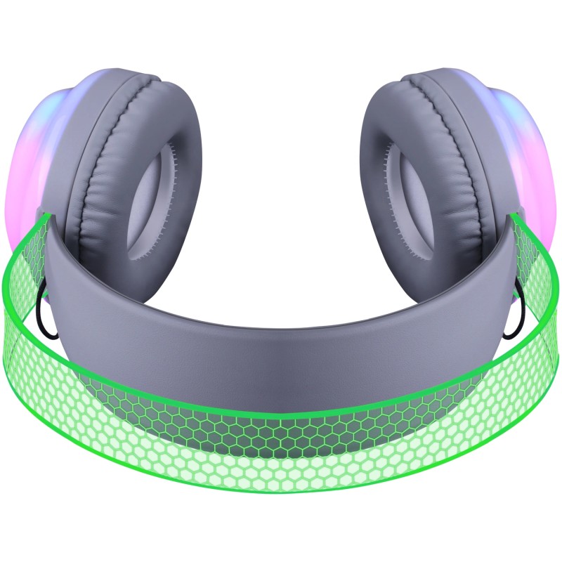 Bluetooth-гарнітура (навушники з мікрофоном) Defender FreeMotion B651 RGB, біла