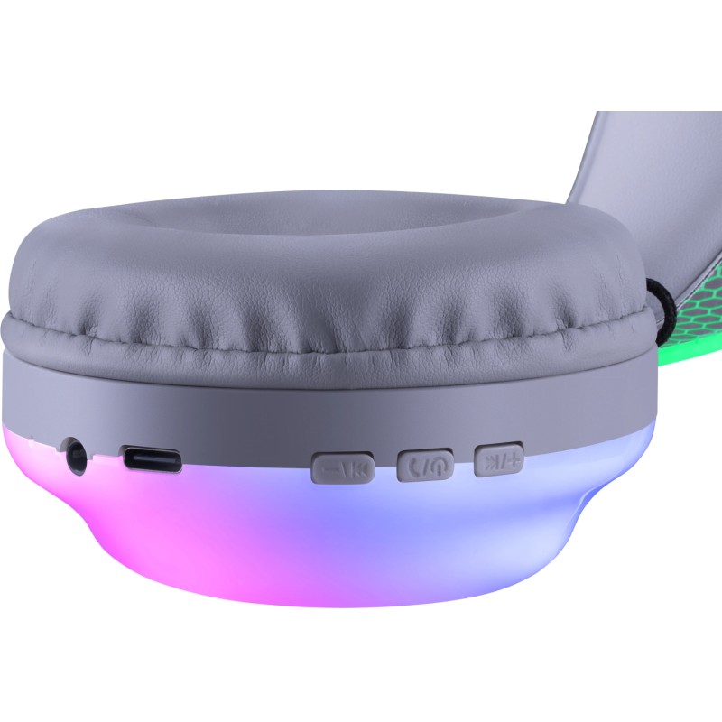 Bluetooth-гарнітура (навушники з мікрофоном) Defender FreeMotion B651 RGB, біла
