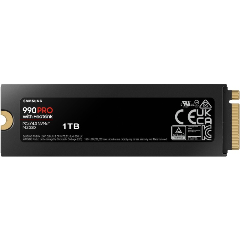 SSD 1TB Samsung 990 PRO with Heatsink M.2 NVMe PCIe 4.0 2280 V-NAND MLC