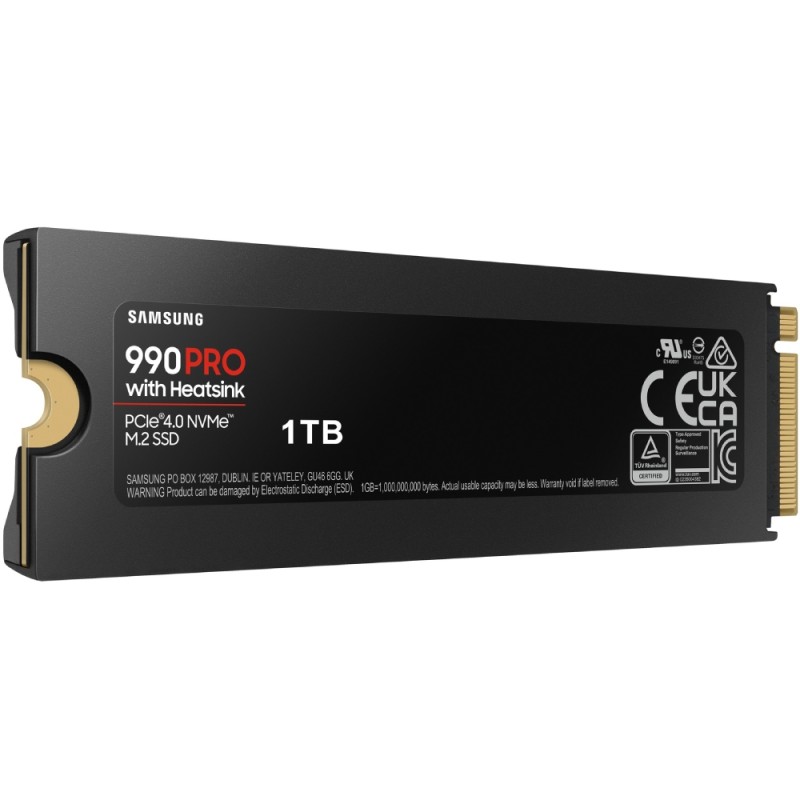 SSD 1TB Samsung 990 PRO with Heatsink M.2 NVMe PCIe 4.0 2280 V-NAND MLC