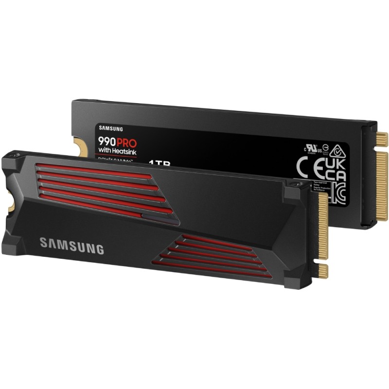 SSD 1TB Samsung 990 PRO with Heatsink M.2 NVMe PCIe 4.0 2280 V-NAND MLC