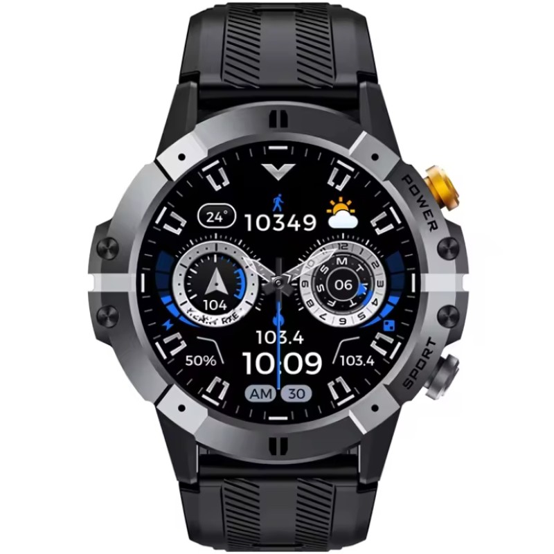 Смартгодинник (розумний годинник) Oukitel BT15 сріблястий