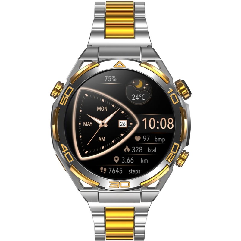 Смартгодинник (розумний годинник) Blackview W90 Pro сріблястий, AMOLED 1,43″