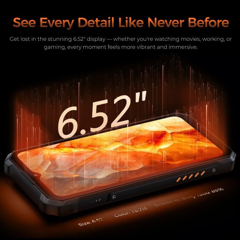 Смартфон Oukitel wp53 6.52"HD /8GB/128GB/ T615 /11000mAh /13+5Мп/ IP69K /NFC/Ліхтарик Black Смартфон Oukitel wp53 6.52"HD /8GB/128GB/ T615 /11000mAh /13+5Мп/ IP69K /NFC/Ліхтарик Black