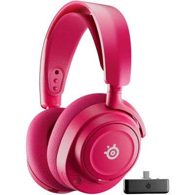 Ігрова гарнітура (ігрові навушники) SteelSeries Arctis Nova 7P Gen 2 Wireless Magenta фіолетова