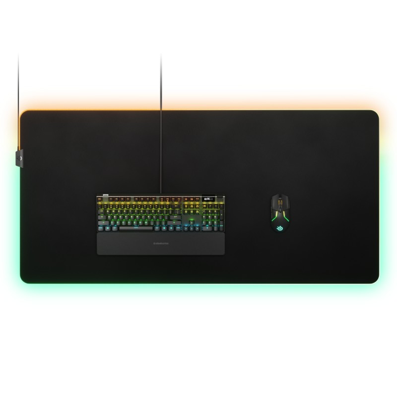 Ігровий килимок (ігрова поверхня) SteelSeries QcK Prism Cloth 3XL ETAIL RGB 1200x590x4 мм