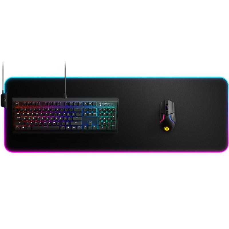 Ігровий килимок для миші (ігрова поверхня) SteelSeries QcK Prism Cloth XL RGB 900×300×4 мм