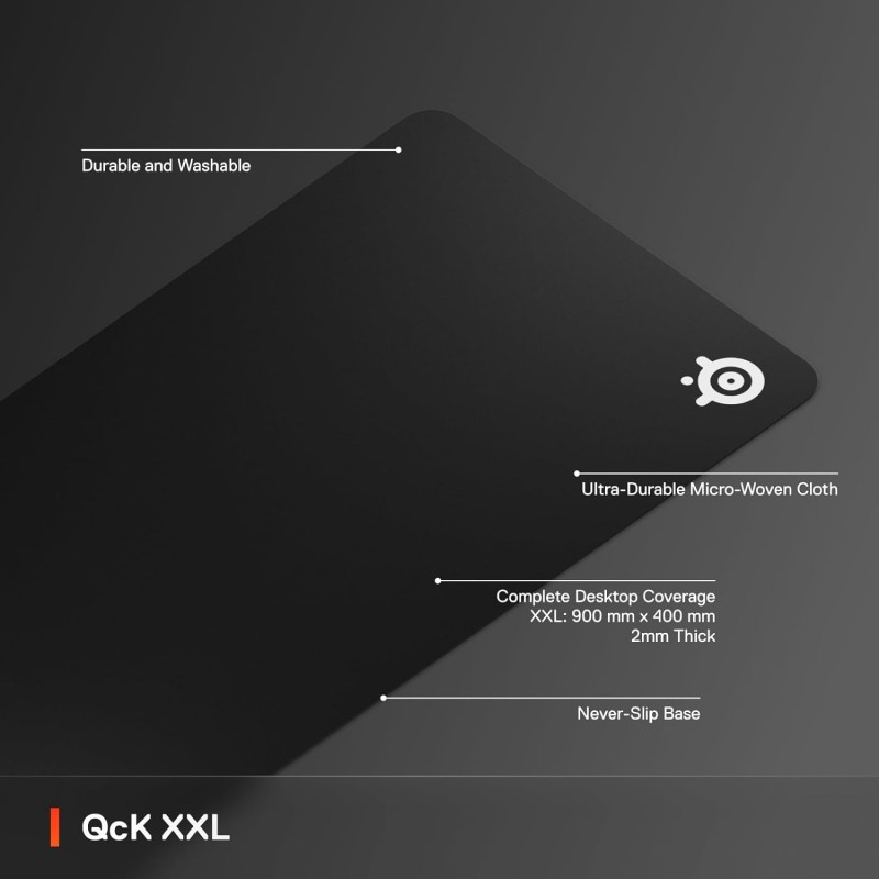 Игровой коврик (игровая поверхность) SteelSeries Qck XXL 900×400×2 мм