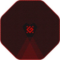 Килимок під крісло (захисний килимок) Defender Tekta 1160×1160 мм, чорно-червоний Килимок під крісло (захисний килимок) Defender Tekta 1160×1160 мм, чорно-червоний