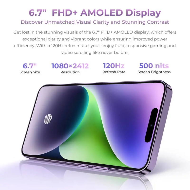 Смартфон (мобильный телефон) Oukitel P1 8 ГБ/256 ГБ, фиолетовый