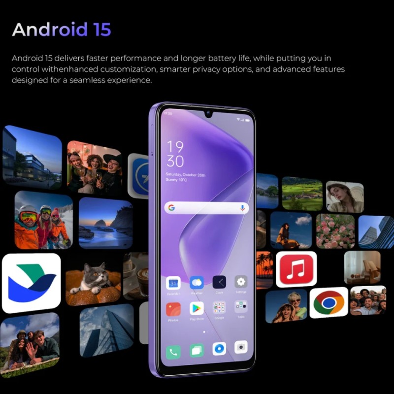 Смартфон (мобильный телефон) Oukitel C6 5G 12/512 ГБ, фиолетовый