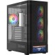 Корпус (компьютерный корпус) Modecom VOLCANO AQ500 ARGB MIDI FRONT LCD 6,2", чёрный, 4 вентилятора