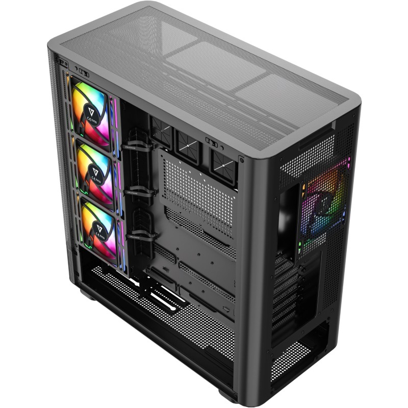 Корпус (компьютерный корпус) Modecom VOLCANO AQ500 ARGB MIDI FRONT LCD 6,2", чёрный, 4 вентилятора Корпус (компьютерный корпус) Modecom VOLCANO AQ500 ARGB MIDI FRONT LCD 6,2", чёрный, 4 вентилятора