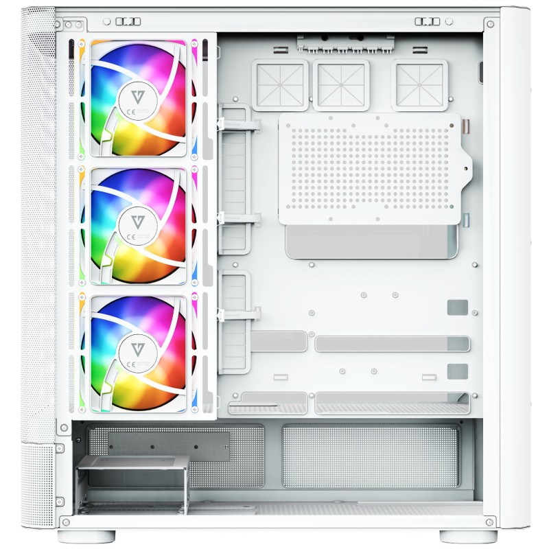 Корпус ПК (компьютерный корпус) Modecom VOLCANO AQ500 ARGB MIDI FRONT LCD 6,2″ белый, 4 вентилятора, без БП Корпус ПК (компьютерный корпус) Modecom VOLCANO AQ500 ARGB MIDI FRONT LCD 6,2″ белый, 4 вентилятора, без БП