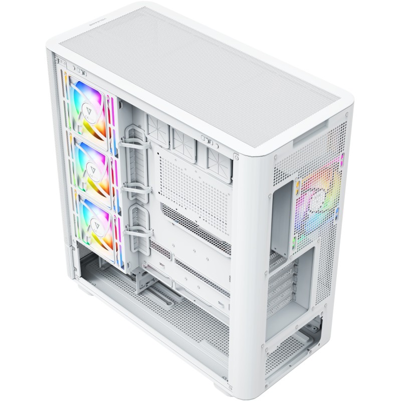 Корпус ПК (компьютерный корпус) Modecom VOLCANO AQ500 ARGB MIDI FRONT LCD 6,2″ белый, 4 вентилятора, без БП Корпус ПК (компьютерный корпус) Modecom VOLCANO AQ500 ARGB MIDI FRONT LCD 6,2″ белый, 4 вентилятора, без БП