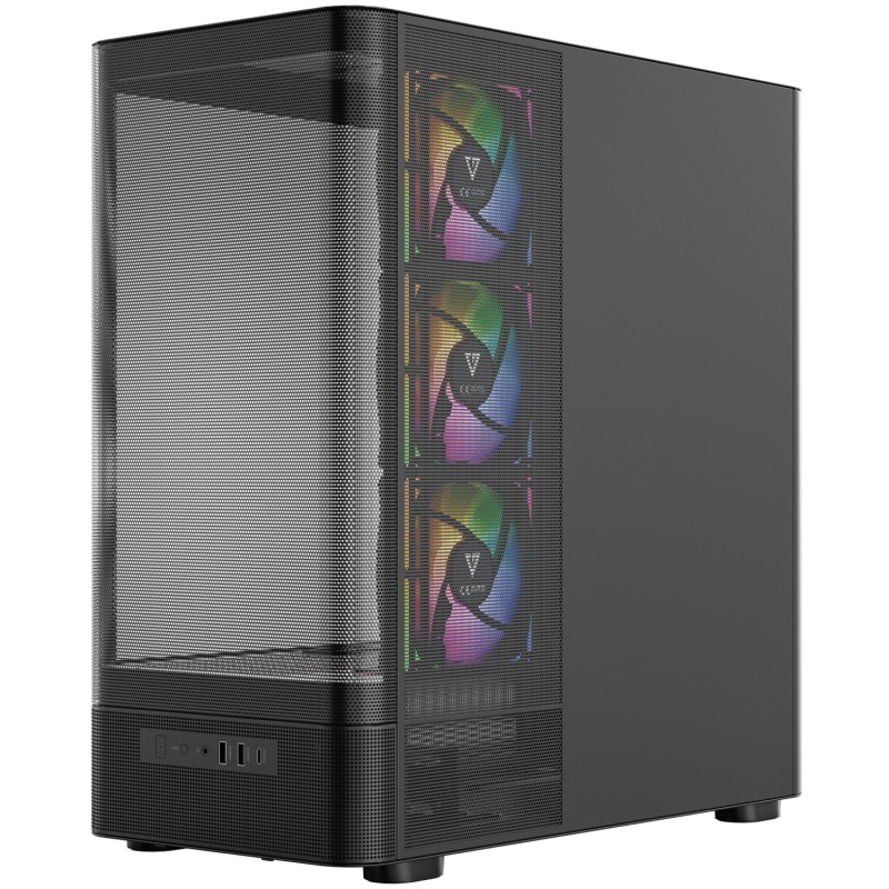 Корпус (компьютерный корпус) Modecom VOLCANO AQ400 ARGB LCD 6,2″, чёрный без БП Корпус (компьютерный корпус) Modecom VOLCANO AQ400 ARGB LCD 6,2″, чёрный без БП