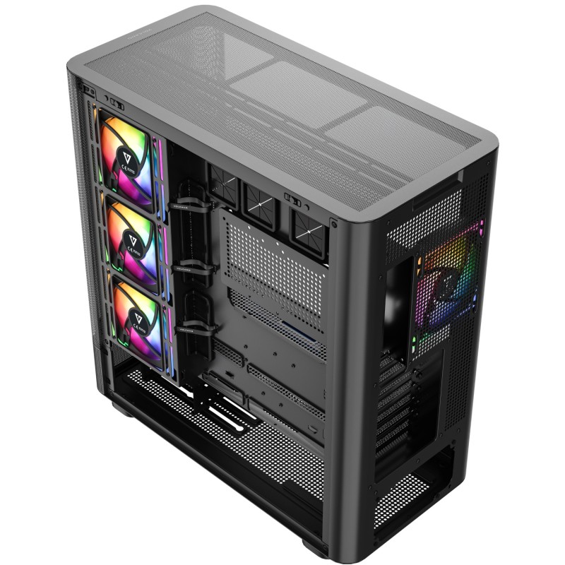Корпус (компьютерный корпус) Modecom VOLCANO AQ400 ARGB LCD 6,2″, чёрный без БП Корпус (компьютерный корпус) Modecom VOLCANO AQ400 ARGB LCD 6,2″, чёрный без БП