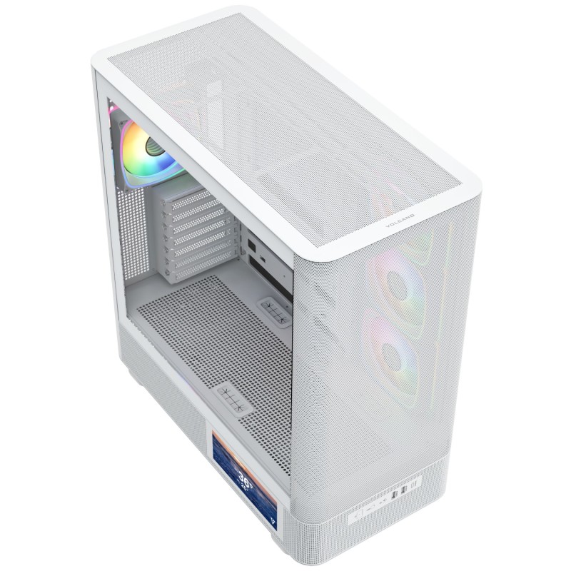 Корпус (компьютерный корпус) Modecom VOLCANO AQ400 ARGB белый с LCD 6,2" Корпус (компьютерный корпус) Modecom VOLCANO AQ400 ARGB белый с LCD 6,2"