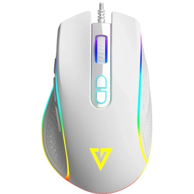 Ігрова мишка (ігрова комп'ютерна миша) Modecom Veles Volcano 12800 dpi, біла