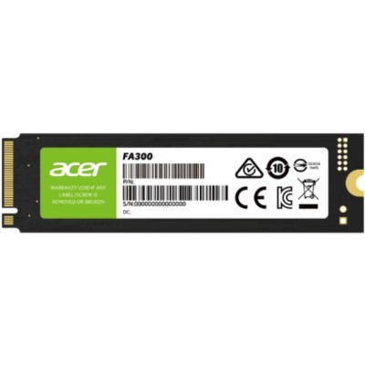 SSD-накопичувач (твердотілий диск) Acer FA300 1 ТБ M.2 NVMe PCIe Gen 5x4 SSD-накопичувач (твердотілий диск) Acer FA300 1 ТБ M.2 NVMe PCIe Gen 5x4