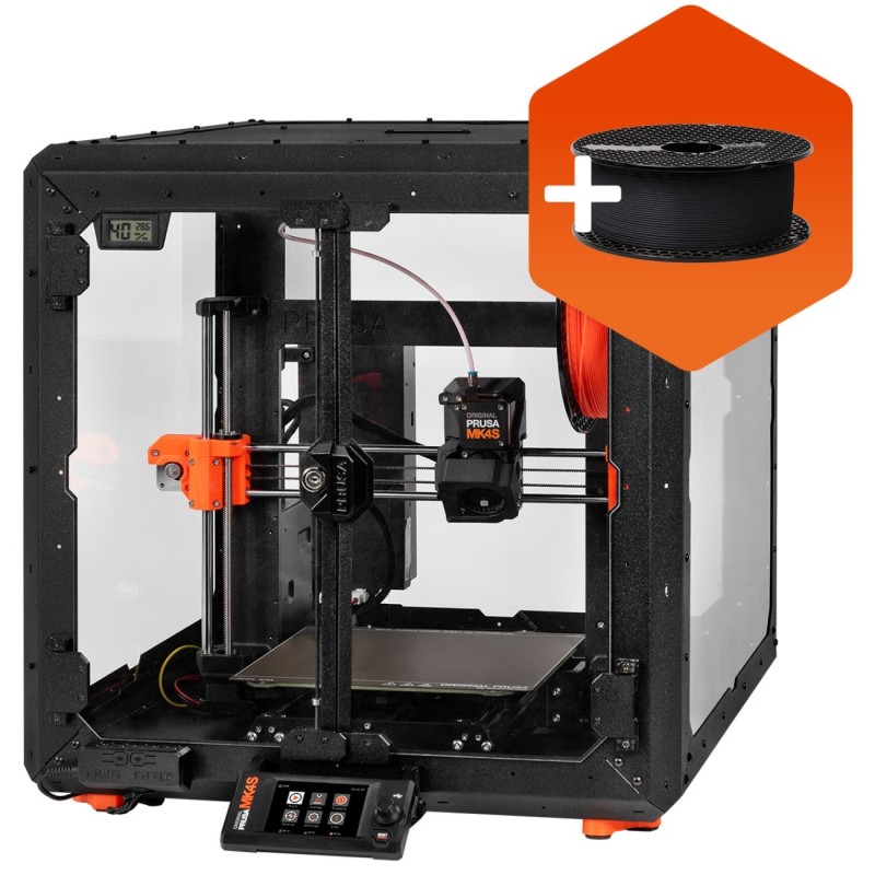 3D-принтер (FDM-принтер) PRUSA Prusa MK4S Bundle, чёрный корпус