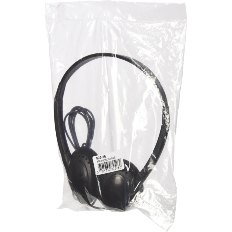 Дротові навушники (накладна гарнітура) Sandberg MiniJack Headphone Bulk 3,5 мм, чорні