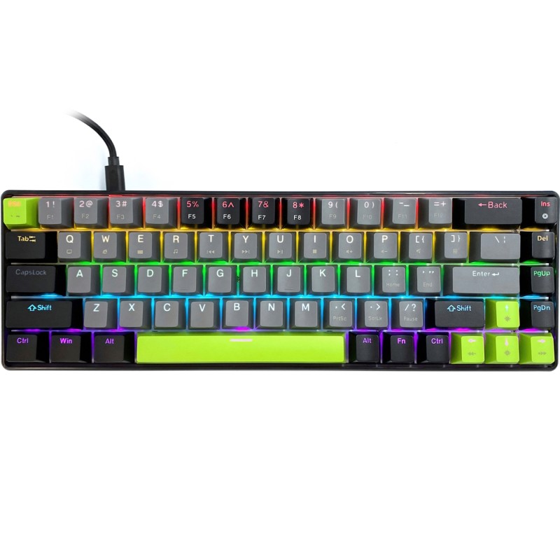Клавиатура игровая механическая (механическая клавиатура) Media-Tech MT1260 RED CORE MX60 68 клавиш