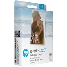 Фотопапір (папір для фотодруку) HP Sprocket Zink 2"x3" 100 листів