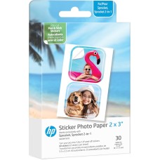 Фотопапір (фотонаклейки) HP CutOut Sticker Zink 2x3, 30 листів