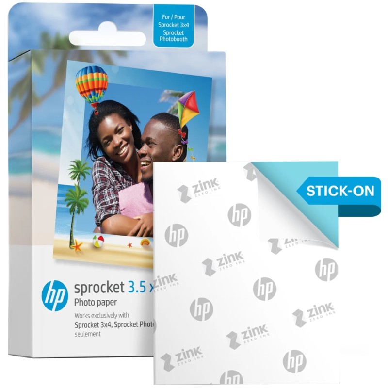Фотобумага (бумага для фото) HP Sprocket Zink 3.5x4.25 50 листов