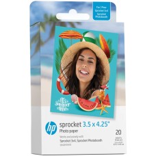 Фотопапір (папір для фотодруку) HP Sprocket Zink 3.5"x4.25" 20 листів