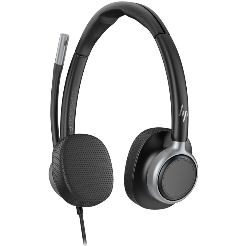 Гарнітура (навушники з мікрофоном) Poly Mission 625 Stereo USB-C/A чорна