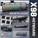 Клавіатура ігрова механічна Attack Shark X98 102кл. RGB, Wireless, Moonlight Night