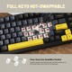 Клавіатура ігрова механічна Attack Shark X98 102кл. RGB, Wireless, Star Black Клавіатура ігрова механічна Attack Shark X98 102кл. RGB, Wireless, Star Black