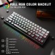 Клавіатура ігрова магнітна Attack Shark X68 Pro HE 66кл. RGB, Wireless, Moonlit Night Клавіатура ігрова магнітна Attack Shark X68 Pro HE 66кл. RGB, Wireless, Moonlit Night