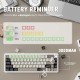 Клавіатура ігрова механічна Attack Shark X66 66кл. RGB, Wireless, Cheese White
