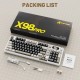 Клавіатура ігрова механічна Attack Shark X98 Pro 99кл. RGB, Wireless, TFT disp., Cheese white Клавіатура ігрова механічна Attack Shark X98 Pro 99кл. RGB, Wireless, TFT disp., Cheese white