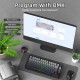 Клавіатура ігрова механічна Attack Shark X85PRO 82кл. RGB, Wireless, Moonlit Night Клавіатура ігрова механічна Attack Shark X85PRO 82кл. RGB, Wireless, Moonlit Night