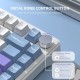 Клавіатура ігрова механічна Attack Shark X85 82кл.RGB,Wireless,White Jade перемикачі,Starlight White Клавіатура ігрова механічна Attack Shark X85 82кл.RGB,Wireless,White Jade перемикачі,Starlight White