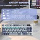 Клавіатура ігрова механічна Attack Shark K86 87кл.RGB,Wireless, Blue Whale перемикачі,Moonlit Night Клавіатура ігрова механічна Attack Shark K86 87кл.RGB,Wireless, Blue Whale перемикачі,Moonlit Night
