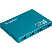 USB-хаб (концентратор) Defender Septima Slim 7-port USB2.0 алюминиевый USB-хаб (концентратор) Defender Septima Slim 7-port USB2.0 алюминиевый