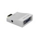 Переходник HDMI на VGA (адаптер) China с аудиоинтерфейсом, белый Переходник HDMI на VGA (адаптер) China с аудиоинтерфейсом, белый