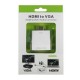 Переходник HDMI на VGA (адаптер) China с аудиоинтерфейсом, белый Переходник HDMI на VGA (адаптер) China с аудиоинтерфейсом, белый