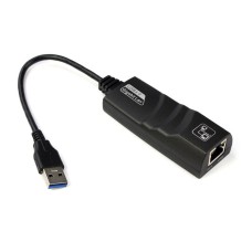 Адаптер USB 3.0 — Ethernet (перехідник USB на RJ-45) China Realtek RTL 1000 Мбіт/с чорний