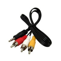 Кабель AV (аудио-видеокабель) China 3.5mm M - 3xRCA M 1,5 м