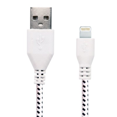 Кабель USB (шнур) China USB 2.0 AM-Lightning, 1 м, білий