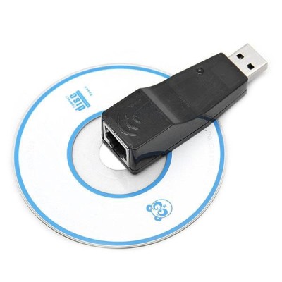 Адаптер USB—Ethernet (перехідник USB на RJ-45) China RTL 100 Мбіт/с, чорний