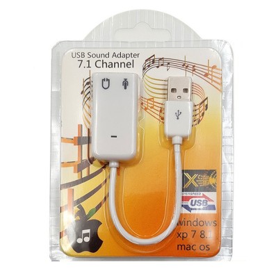 Звукова карта (аудіоадаптер) China USB AUX jack 7.1, 2*TRS