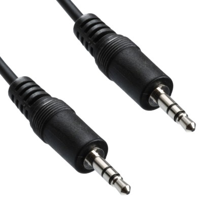 Аудіокабель AUX (AUX-кабель) China TRS M/M 1,5 м чорний